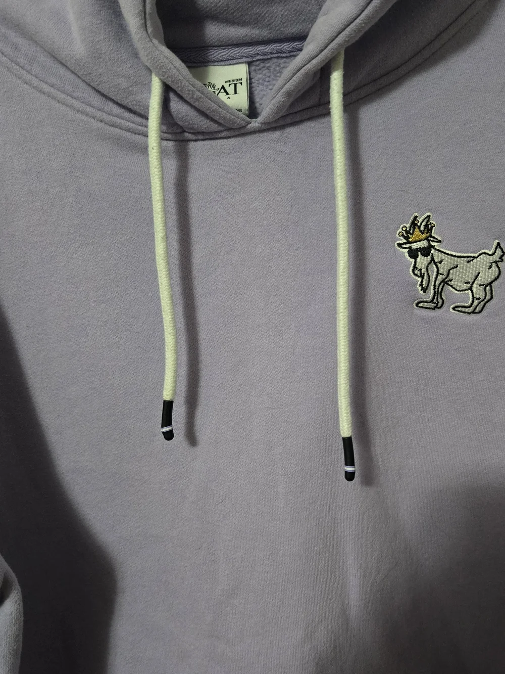 Goat Usa Lavender Pullover Hoodie with Embroidered Goat